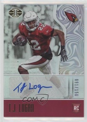 2017 Panini Illusions Rookie Signs 91/150 TJ Logan #147 Rookie Auto RC 6f7