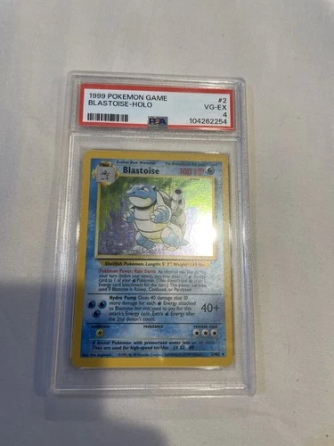 PSA 4 VG-EX Pokemon Blastoise Base Set Holo 2/102