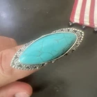 Sterling Vintage Silver Turquoise Ring Women’s Size 7.5