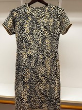 2 Piece Shalwar Kameez Tiger print with Gold lining-small size
