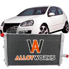 Upgrade 2 Row Aluminum Radiator For VW Volkswagen Golf MK5 GTI 2.0T 06-09 MT UK
