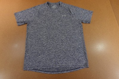 Under Armour HeatGear Mens Size Medium Loose Fit Blue Short Sleeve Tech Tee