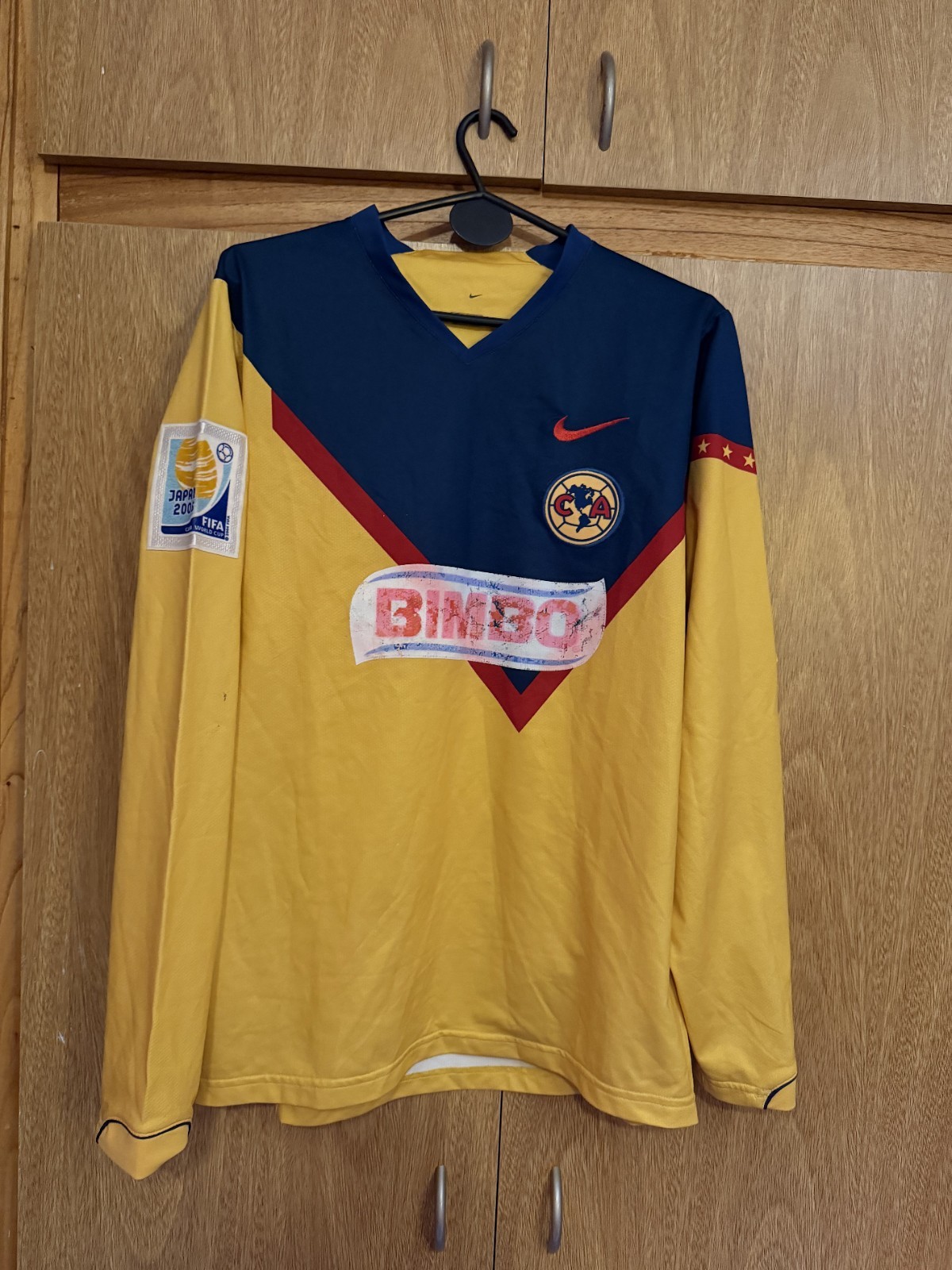 América De México Soccer Jersey Match Worn Nike 18# Season 05/06 WC CLUBES 06
