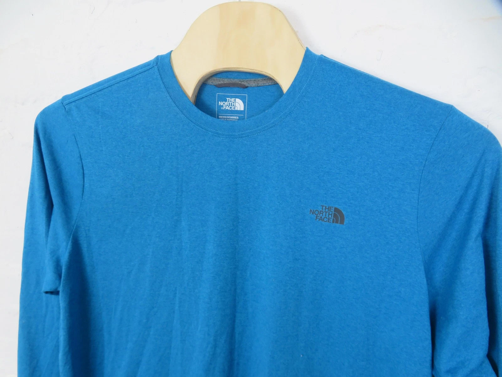The North Face Shirt Men XL Blue Long Sleeve FlashDry Performance Running Hiking