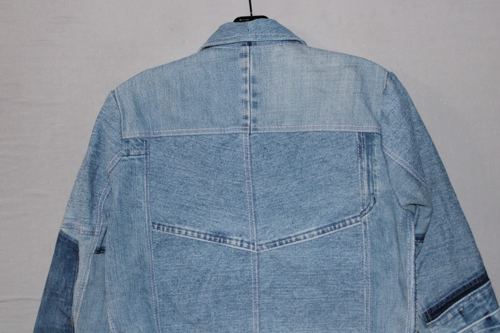 MISBHV Patchwork Denim Jacket Cropped Long Sleeve… - image 14