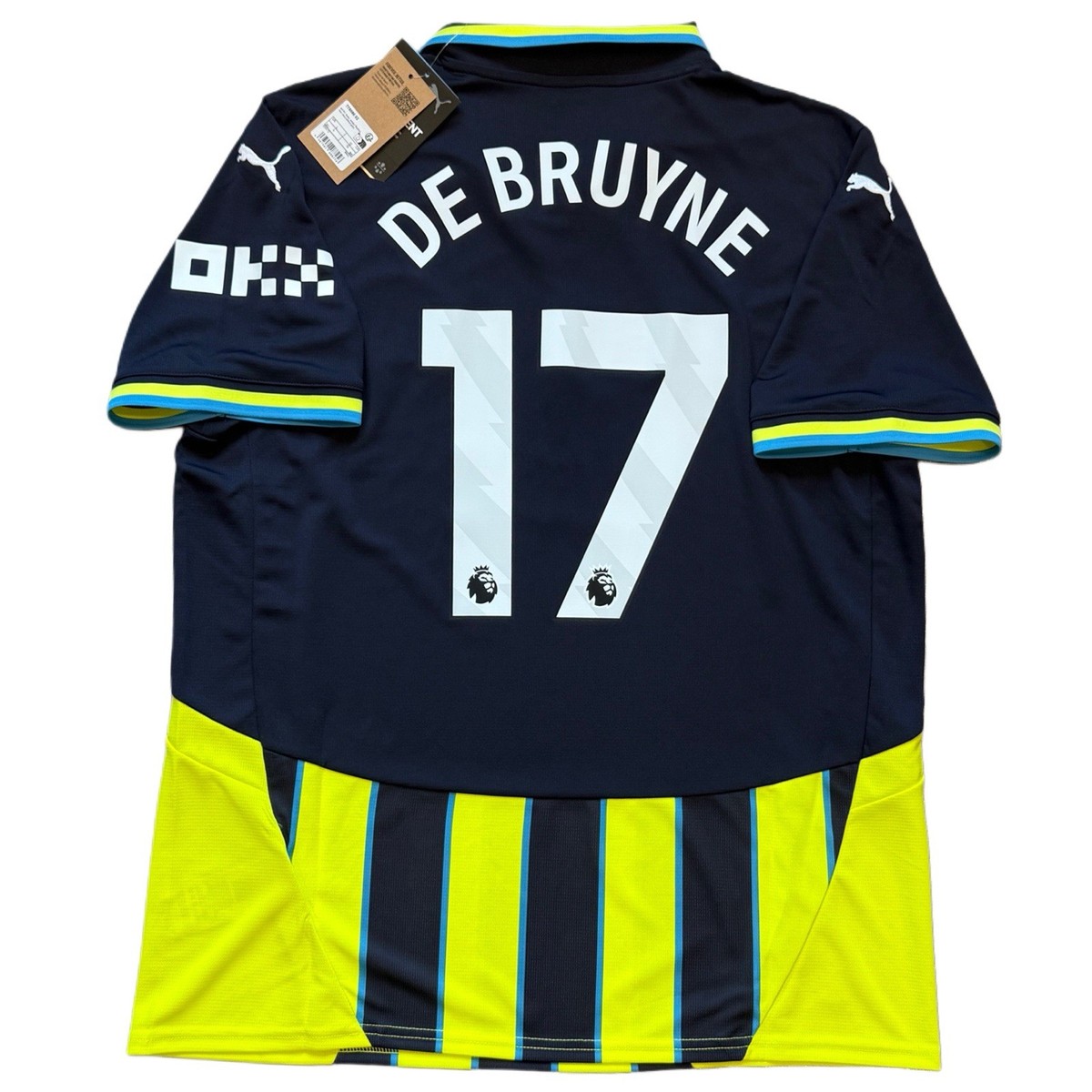 2024/25 Manchester City Away Jersey #17 De Bruyne Large Puma