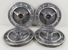 1965 1966 Chevrolet Ss 14 Hubcaps Spinner Impala Chevelle Nova 1 Shallow 3 Deep