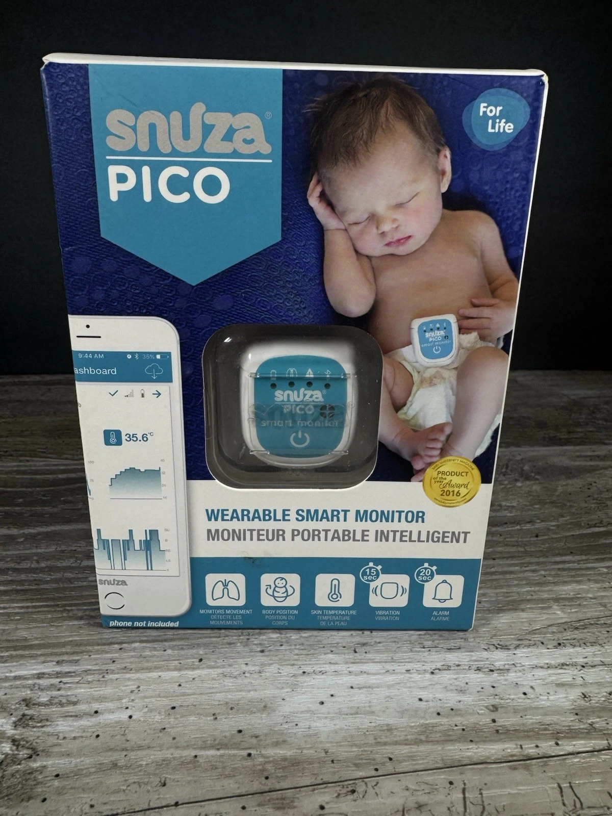 Snuza Pico Wearable Smart Baby Monitor Sleep Movement Alarm NEW IN OPEN BOX