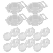 Wax Melt Molds Clear Clamshells Round Empty Plastic Tray Containers 100 PCS