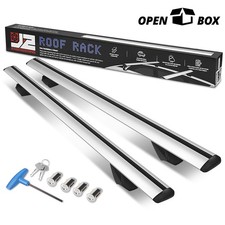 Open-boxj2 49 Roof Rack Cross Bar 32- 48.5 Luggage Carrier Aluminum Silver Open-boxj2 49 Roof Rack Cross Bar 32- 48.5 Luggage Carrier Aluminum Silver