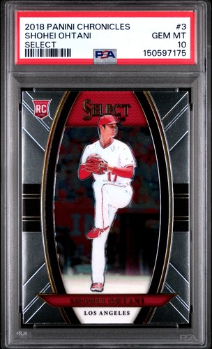 Shohei Ohtani 2018 Panini Chronicles Select #3 Rookie PSA 10