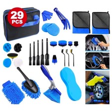 Auto Reinigungsset 29-teiliges Autopflege Set für Innenraum & Außen Autowaschset