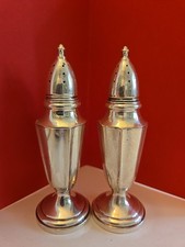 Fisher Sterling Silver In Antique Us Sterling Silver Salt & Pepper