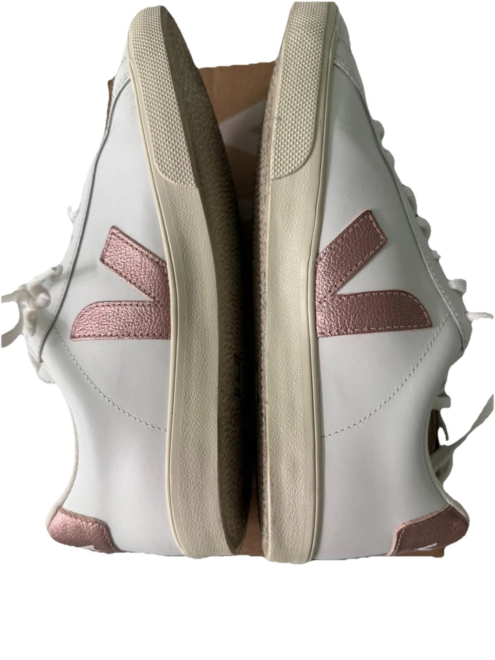 Veja Women’s Sneakers Esplar White Pink Rose Gold 39 8 - Image 4 of 4