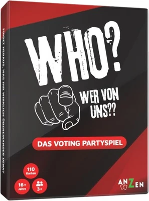 ANZEN WHO? WER VON Uns? - Das Voting Partyspiel | Kartenspiel | Wer würde eher Abstimm