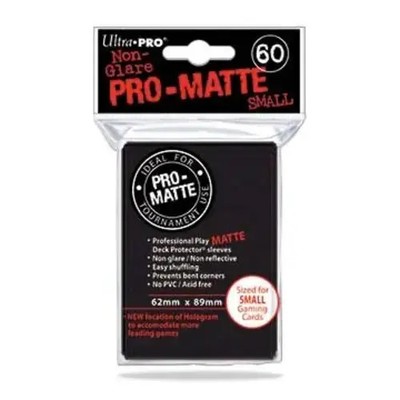 Black Pro-Matte Sleeves (small)(60) deutsch Ultra Pro! EAN 74427840211