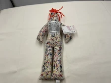 Dammit Doll Paint Splatter RedYarn Hair Plush Doll 12” Stress Reliever Voodo H8