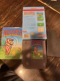 NES Open Tournament Golf Nintendo NES w/ Box & Instruction Booklet 1991