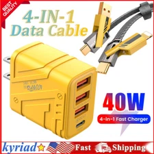 4 in 1 Fast USB Charging Cable Universal Multi Function Cell Phone Charger Cord