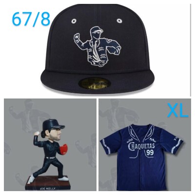Dodgers Quakes -CHAQUETAS Joe Kelly bobblehead hat jersey