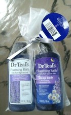 DR TEAL'S TRAVEL SIZE FOAMING BATH W/EPSOM SALT BATH W/MELATONIN  ESSENTIAL OIL