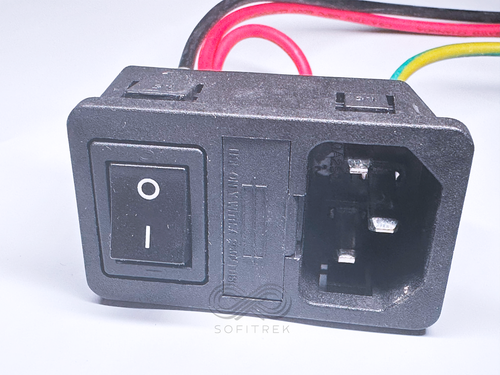 R-3014S RICH BAY AC Power Inlet Socket with Fuse Holder & Switch 10A 250V - Picture 2 of 7
