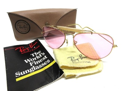 Ray Ban B&L sunglasses Outdoorsman Shooter 58mm Gold Vintage Rose 