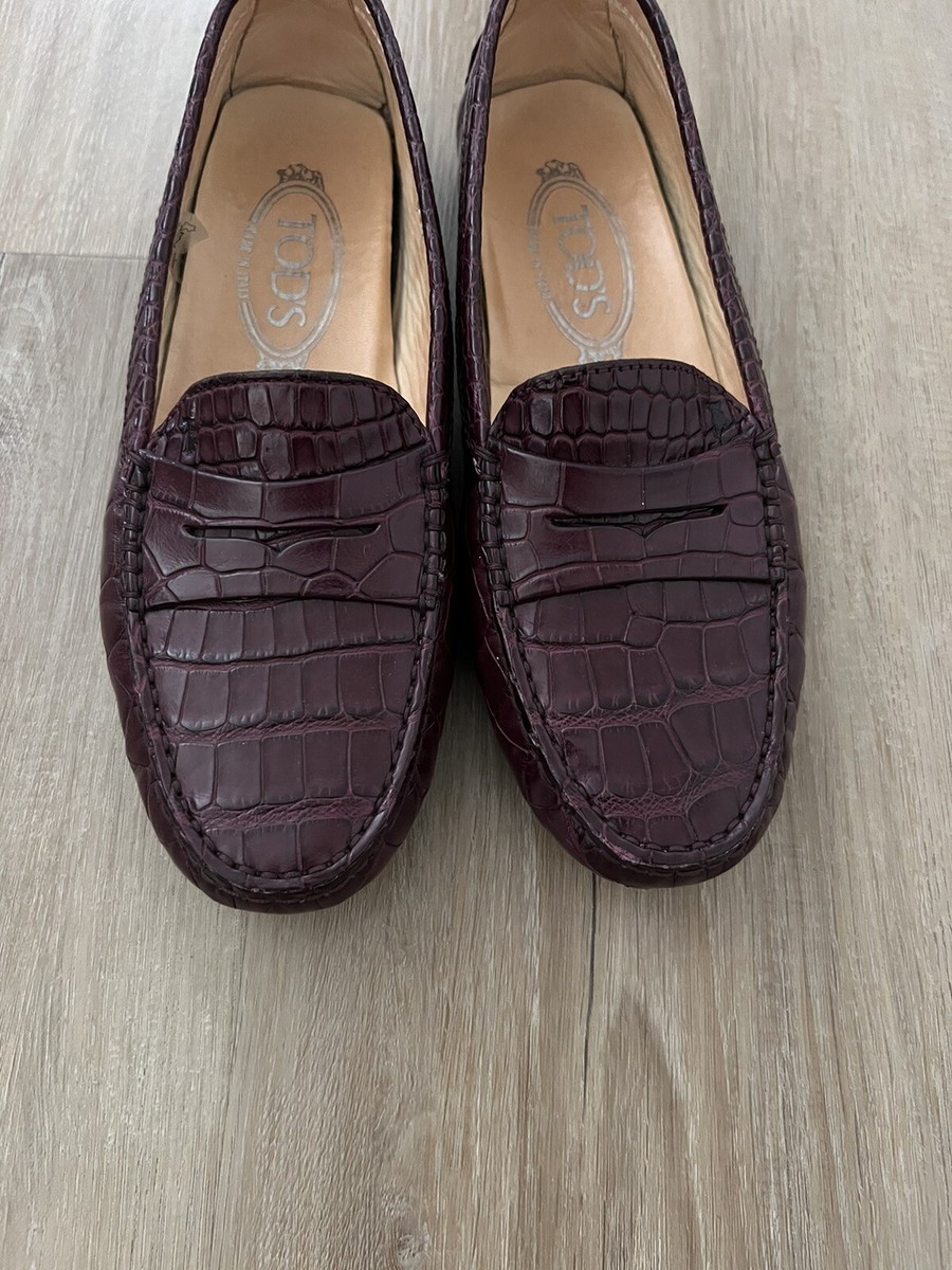 Tod's Crocodile Loafers Tod's Gommino Crocodile-effect