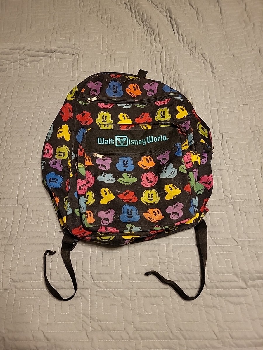 Walt Disney World Parks Rainbow Mickey Mouse Faces Large 