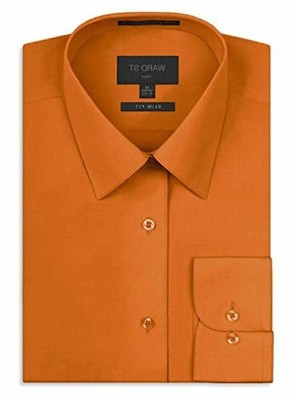 Men's Slim Fit Dress Shirts, XL, 17-17 