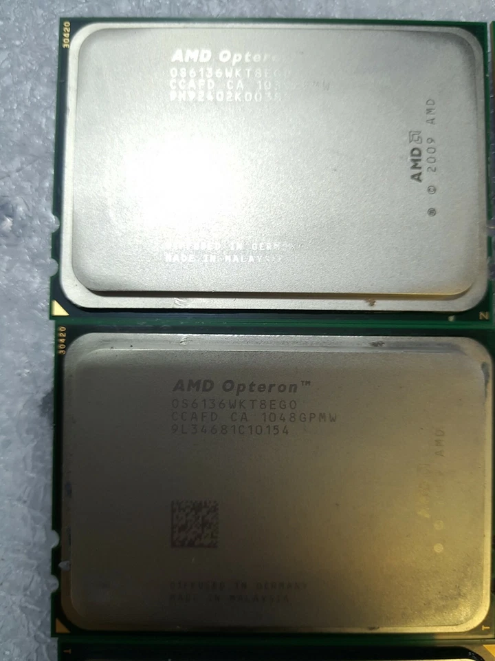 - 8x AMD Opteron OS6136WKT8EGO 2.4GHz 8-Core 6.4GT/s 12MB Socket G34 Processor - Image 2 of 2