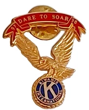 Kiwanis International Eagle Dare To Soar Lapel Pin