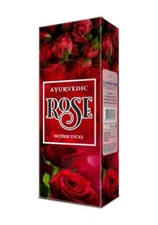 Ayurvedic Rose Incense Sticks Agarbatti Pack of 6X20g Each 120 Incense Sticks