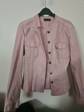 Principles Blush Pink 84% Cotton Denim Jacket Size 14 Rrp £90.00 Ca978