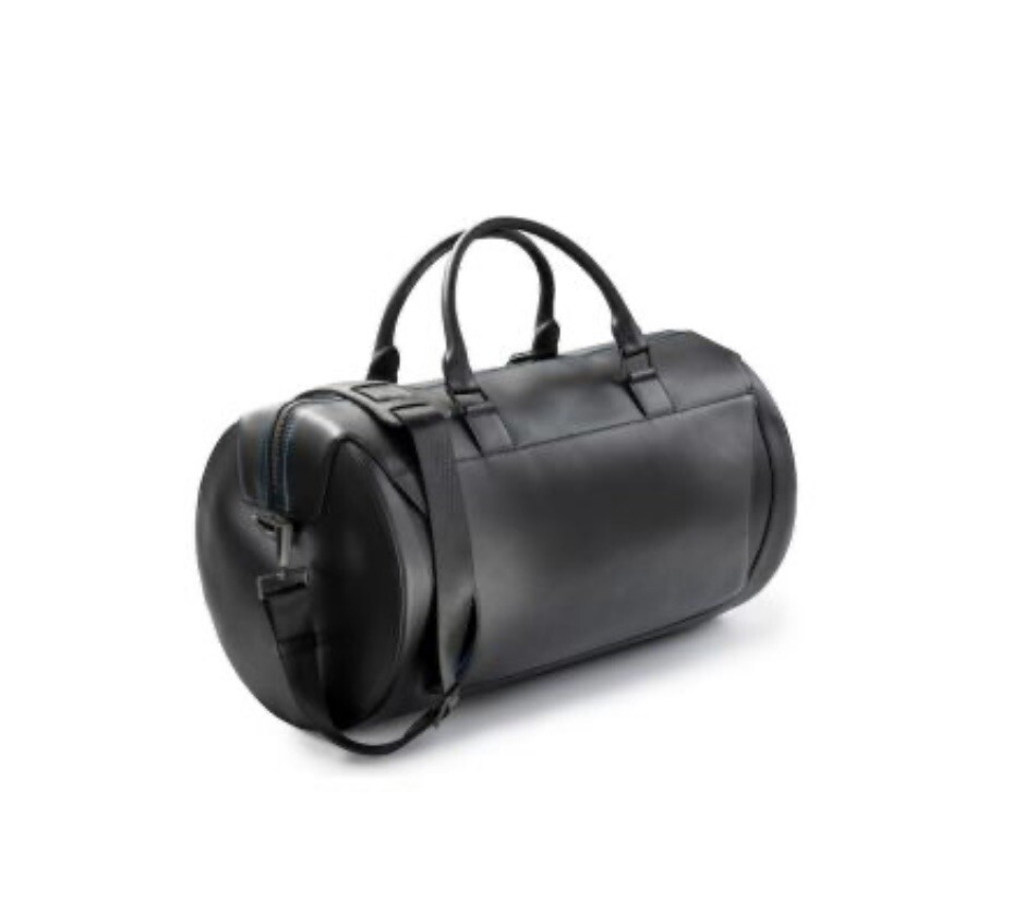 Sac polochon Alpine A110 Élégance en cuir noir - Dernier Modèle 35L