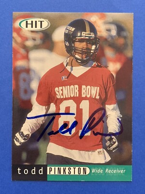 TODD PINKSTON Signed RC 2000 Sage Hit #40 Eagles Southern Miss Autograph Auto