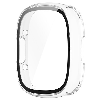 Hard PC Hülle Für Fitbit Versa 4 / Sense 2 Full Cover Case Displayschutz Glas