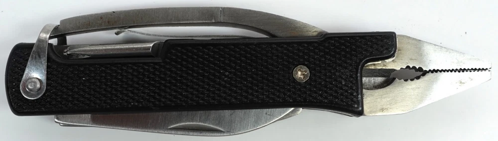 Multi-Tool Survival Pocket Knife with 2 Blades Pliers Saw Phillips Opener  