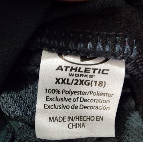 Athletic Works Pants XXL Size 18 Youth Gray Blue Black Straight Leg B879 - Picture 4 of 4