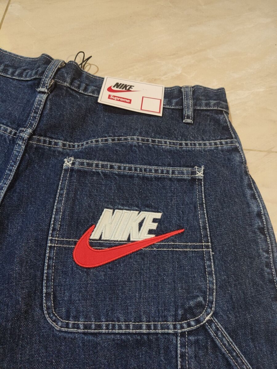 Supreme x Nike Denim Short Blue Indigo Size 32 New With Tag Supreme x Nike Denim Short Blue Indigo Size 32 New With Tag
