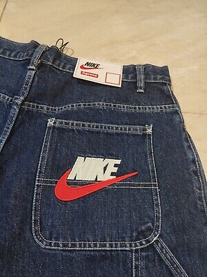 Supreme x Nike Denim Short Blue Indigo Size 34 New With Tag Supreme x Nike Denim Short Blue Indigo Size 34 New With Tag