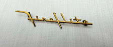 1957 Desoto Fireflite Emblem Gold Ornament Trim Badge Molding Nameplate 1957 Desoto Fireflite Emblem Gold Ornament Trim Badge Molding Nameplate