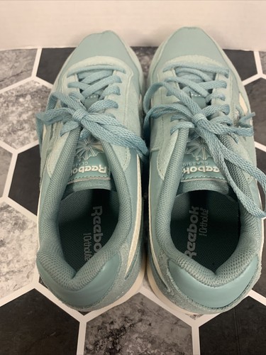 Reebok Classic Women 7.5 Pastel Blue/Green - Picture 5 of 6