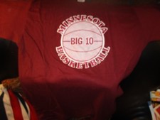 Original 1980's MINNESOTA GOLDEN GOPHERS BASKETBALL T Shirt LG Stedman 50 50 