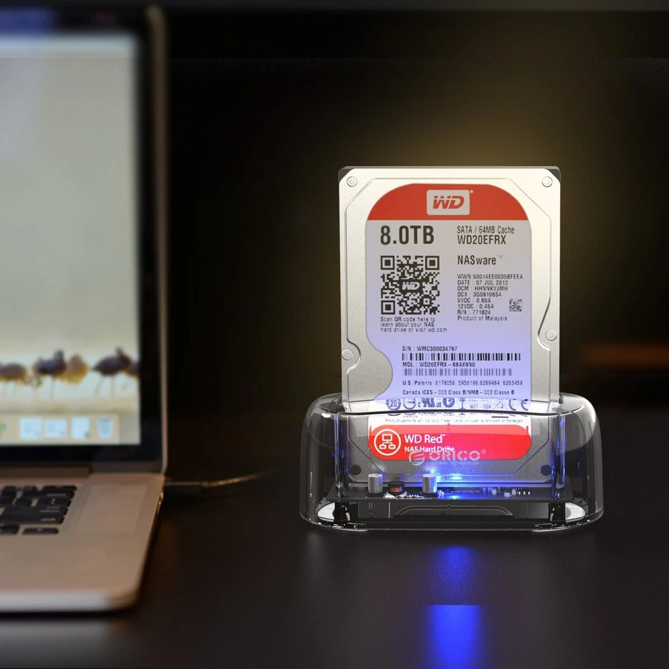 ORICO 2.5/3.5 Inch Hard Drive Docking Station USB 3.0 External SATA SSD HDD Dock - Image 3 of 4