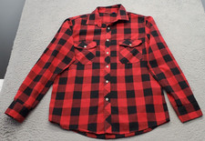 Buffalo Casual Shirt Mens Medium Multi Plaid Flannel Chest Pocket Button Down