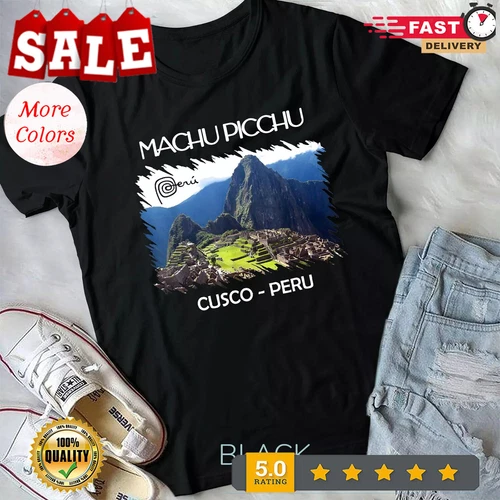 Peru Shirt Machu Picchu Cusco Cuzco Lama Herren Damen Unisex T-Shirt - Bild 1 von 3