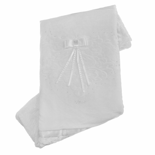 Coperta Imbottita Sfoderabile In Caldo Cotone e Ciniglia Bianco Neonata  Lolo' 70 | eBay
