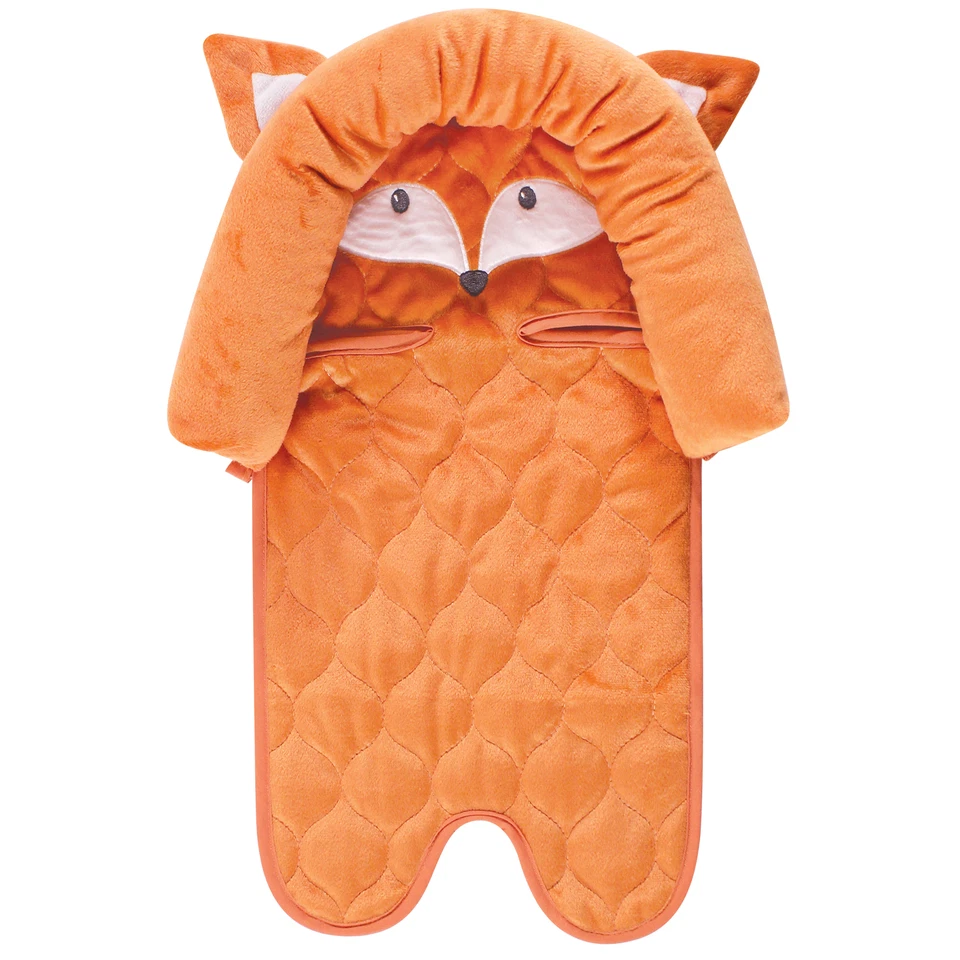 Hudson Baby Infant Boy Car Seat Insert and Strap Covers, Fox, One Size - Image 2 of 3