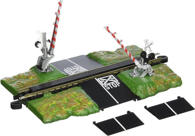 Trains - Snap-Fit E-Z TRACK E-Z TRACK CROSSING GATE - NICKEL SILVER Rail with Gr
